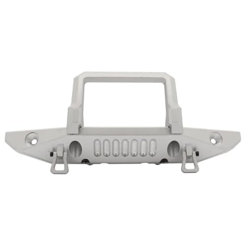 PLOQAZEH Für SCX6 Für 1/6 RC Auto Fahrzeuge Frontschürze Zubehör Montage Modifikation Auto Für Hobby Halterung LKW Ersatzteile DIY RC Auto Teile RC Autoteile(Silver) von PLOQAZEH