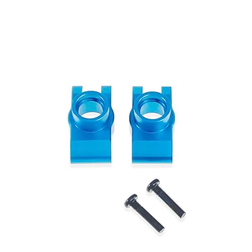 PLOQAZEH Für SCY 1/16 16101 16102 16103 16104 16106 16201 Für JJRC Q130A Q130B Q141 RC Auto Metall Hinterrad Hinterachse Für Sitz Verbesserte Teile RC Autoteile(Blue) von PLOQAZEH