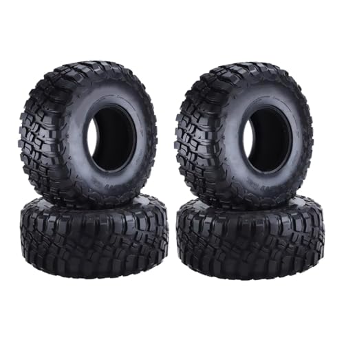 PLOQAZEH Für TRX4 90046 90047 D90 D110 1/10 4 Stücke 120mm 2.2 "Schlamm Grappler Gummi Reifen Rad Reifen RC Auto Ersatz Zubehör RC Buggy Reifen von PLOQAZEH