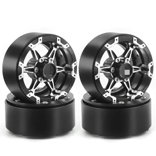 Für TRX4 Für D90 RC Auto 4PCS Ersatz 1,9 Aluminium Legierung Räder RC Buggy Reifen Für TRX4 Für D90 RC Auto 4PCS Ersatz 1,9 Aluminium Legierung Räder RC Buggy Reifen von PLOQAZEH