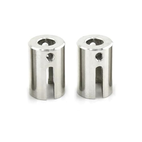 PLOQAZEH Für TRXS Für E-Revo 2,0 Für VXL Für Bürstenlosen 86086-4 Für 1/10 RC Auto Upgrade Teile Zubehör 4 Stücke/2 Stücke Stahl Stick Tasse 8652 8652X RC Autoteile(Silver,2pcs) von PLOQAZEH