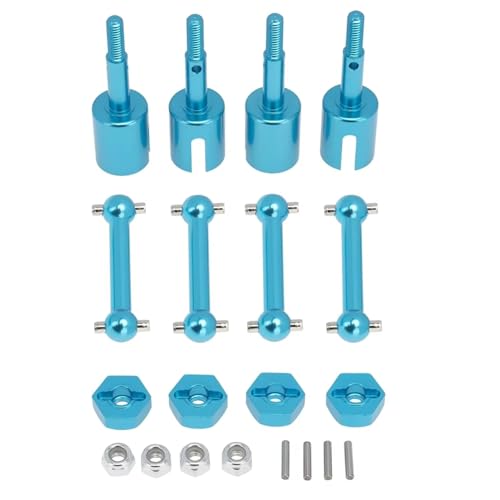 Für TT-01 Für TT01 Für TT-02 Für TT02 Für 1/10 RC Auto Metall Antriebswelle CVD Dogbone Rad Achse Tasse Hex Adapter Upgrade RC Autoteile von PLOQAZEH