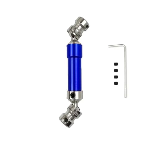 PLOQAZEH Für WLtoys 12428 12423 1 PCS Metall Hinten Antriebswelle CVD 80mm Für 1/12 RC Auto Short Course Für Wüste Für Buggy RC Autoteile(Blue1) von PLOQAZEH