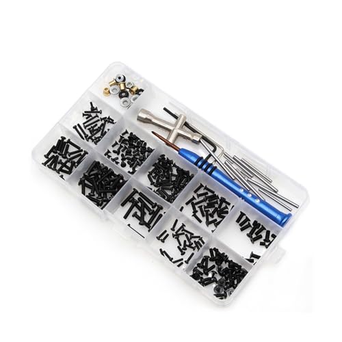 PLOQAZEH Für WLtoys 144001 144010 124007 124016 124017 124018 124019 RC Auto Ersatzteile M2 M 2,5 M3 Schraube Verschluss Kit Werkzeug Box RC Autoteile PLOQAZEH Für WLtoys 144001 144010 124007 124016 124017 124018 124019 RC Auto Ersatzteile M2 M 2,5 M3 Schraube Verschluss Kit Werkzeug Box RC Autoteile von PLOQAZEH