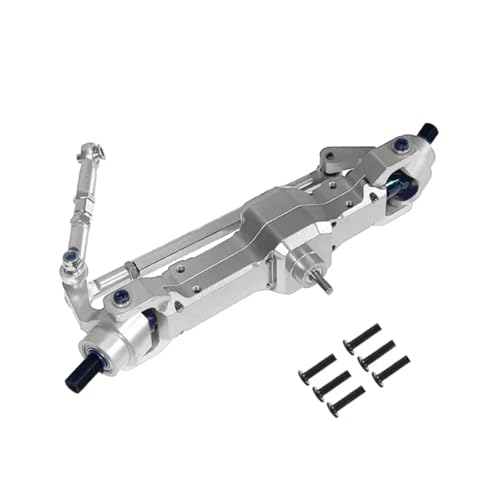 PLOQAZEH Für WPL B14 B24 C14 C24 B16 B36 Für JJRC Für Feiyu Q60 Q61 Q62 Q63 Q64 D826 D827 D831 D832 D833 1/16 Vorderachse Montage RC Auto Upgrade Modifizierte Teile RC Autoteile(Silver) von PLOQAZEH