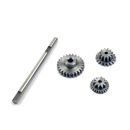 PLOQAZEH Für WPL D12 1/10 Metall Getriebe Mit D Achse Getriebe Stahl Zahnräder Set RC Auto Upgrade Teile Modifizierte Zubehör DIY Teile RC Autoteile von PLOQAZEH