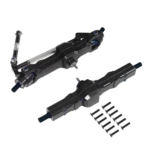 Für WPL Für Feiyu Für JJRC C14 C24 1/16 Fernbedienung Auto Metall Upgrade Modifizierte Teile Metall Brücke Insgesamt RC Auto Upgrade Teile RC Autoteile(Black) von PLOQAZEH