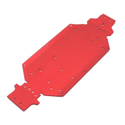 PLOQAZEH Für Wltoys 1/14 144010 144001 144002 Metall Retrofit Basis Platte RC Auto Upgrade Teile Modifizierte Zubehör Ersatz DIY Teile RC Autoteile(Red) von PLOQAZEH
