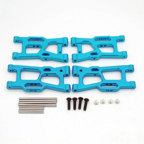 Für Wltoys 124008 124010 144001 144002 144010 144016 144018 124016 124017 124018 124019 Metall Für Schaukel Arm RC Fernbedienung Auto Teile RC Autoteile(Blue) von PLOQAZEH