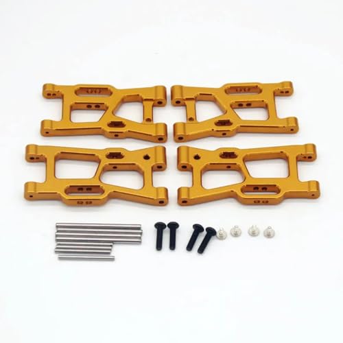 PLOQAZEH Für Wltoys 124008 124010 144001 144002 144010 144016 144018 124016 124017 124018 124019 Metall Für Schaukel Arm RC Fernbedienung Auto Teile RC Autoteile(Yellow) von PLOQAZEH