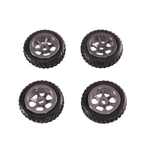 PLOQAZEH Für Wltoys K989 K969 284131 284161 284010 1/28 RC Metall Teile Hub Reifen Für Fernbedienung Autos RC Auto Upgrade Teile Zubehör RC Autoteile(Titanium) von PLOQAZEH