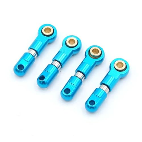 PLOQAZEH Für Wltoys P929 P939 K969 K979 K989 K999 1/28 4 Stücke Metall Oberen Für Schaukel Arm RC Auto Verbesserte DIY Teile Modifizierte Zubehör RC Autoteile(Blue) von PLOQAZEH