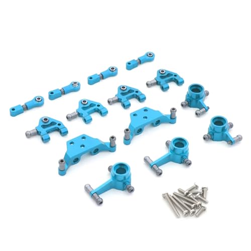 PLOQAZEH Für Wltoys P929 P939 K979 K989 K999 K969 1/28 Metall Stoßdämpfer CVD Lenkung Tasse Für Schaukel Arm Set RC Auto Verbesserte Teile RC Autoteile(Blue,Set 5) von PLOQAZEH