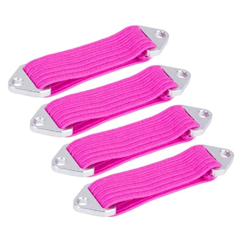 PLOQAZEH RC Autoteile Für 1/10 4Pcs Für LCG Stoßdämpfer Grenze Band Strap RC Crawler Auto DIY Upgrade Teile Ersatz Zubehör(Pink) von PLOQAZEH