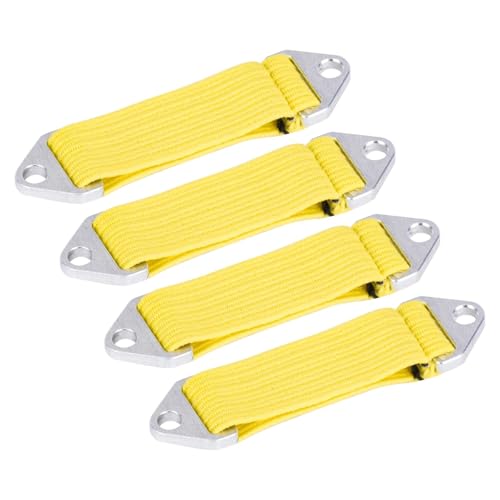 PLOQAZEH RC Autoteile Für 1/10 4Pcs Für LCG Stoßdämpfer Grenze Band Strap RC Crawler Auto DIY Upgrade Teile Ersatz Zubehör(Yellow) von PLOQAZEH
