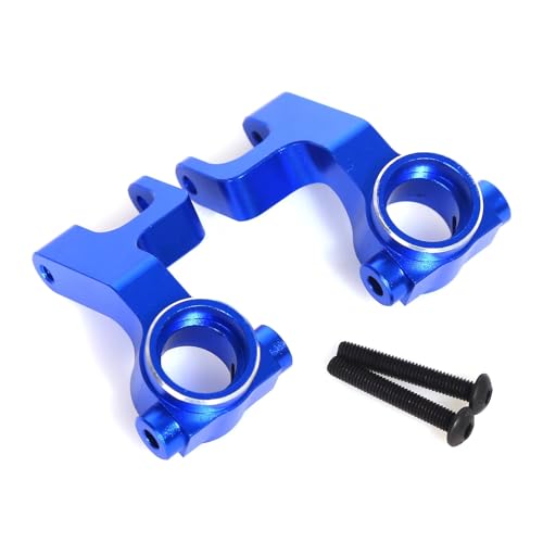 PLOQAZEH RC Autoteile Für Arrma 1/10 Für Gorgon Für Monster Für LKW 4x2 Metall Upgrade Teile Lenkung Block Hub Carrier Suspension Arm RC Auto Upgrade Teile(Blue,Steering Block) von PLOQAZEH