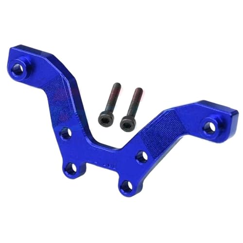 PLOQAZEH RC Autoteile Für Arrma 1/18 Für Typhon Für Grom Für Mega 380 Für Brushed 4x4 Für Rtr-Ara2106 RC Auto Teile Vordere Stoßdämpfer Halterung Kleine Skala Buggy Zubehör(Blue) von PLOQAZEH