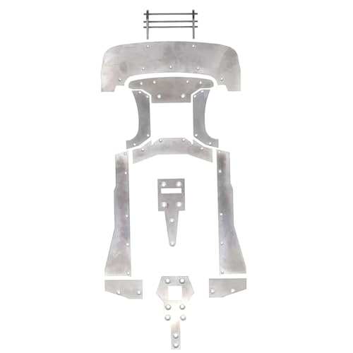 PLOQAZEH RC Autoteile Für Arrma Für Felony Für Infraction Für Limitless 1/7 RC Auto Metall Für Chassis Rüstung Schutz Skid Platte Front Stoßstange Upgrade Teile(1set) von PLOQAZEH