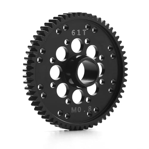 PLOQAZEH RC Autoteile Für Arrma Für Gorgon Für Monster Für Truck 2WD 1/10 Stahl Metall 32P 61T Stirnrad Hauptgetriebe RC Auto Upgrade Teile Zubehör ARA311100 von PLOQAZEH