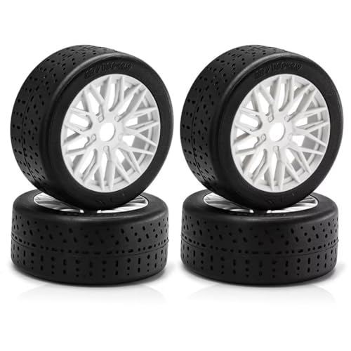PLOQAZEH RC Autoteile Für Arrma Für Infraction Für Felony Für Limitless 1/7 4 Stücke 100 X42mm 42/100 Reifen Reifen 17mm Rad Hex RC Auto Upgrade Teile Zubehör(Green) von PLOQAZEH