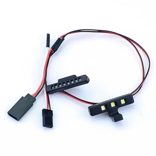 PLOQAZEH RC Autoteile Für Arrma Für Typhon Für Grom Für Mega 380 Für Brushed 4x4 1/18 5V Vorne Hinten Licht Simulation Beleuchtung System Kleine Skala Buggy Dekoration RC Auto Teile von PLOQAZEH