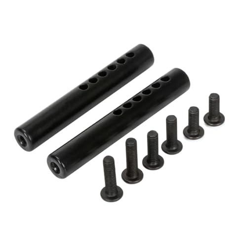 PLOQAZEH RC Autoteile Für Axial Für SCX10 90046 Für TRX4 Für TRX6 YK4102 1/10 2 STÜCKE Metall Stoßstangenhalterung Halter Pfosten Quadrat/Kreis Mit Schrauben RC Crawler Car(Square) von PLOQAZEH