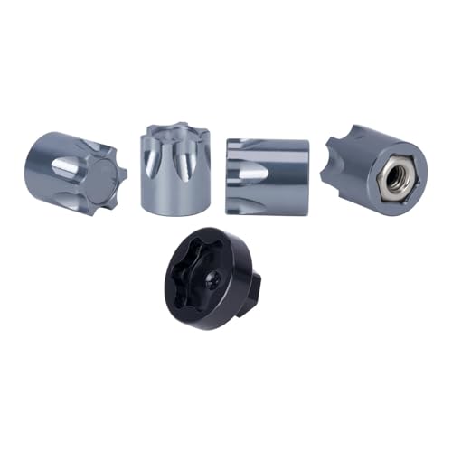 PLOQAZEH RC Autoteile Für Axial Für SCX10 D90 Für TRX4 TF2 CC01 1/10 Metallfelgen-Mittelkappe M4-Mutter 4PCS RC Crawler CarCapra Upgrade(Metallic) von PLOQAZEH