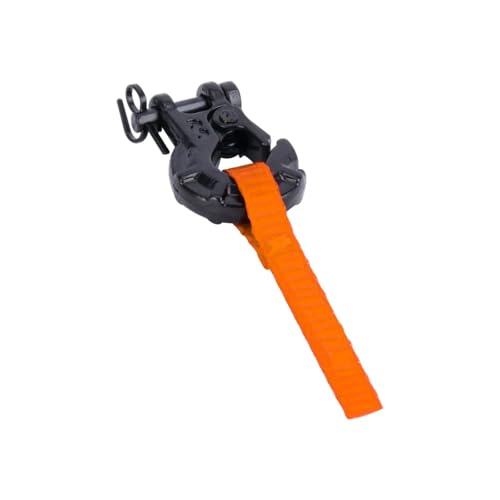 PLOQAZEH RC Autoteile Für Axial Für SCX10 Für TRX4 Für TRX6 1/10 Metallwindenhaken Mit Windenzuggurt Tags Dekoration RC Crawler Auto Upgrade Teile(Orange) von PLOQAZEH