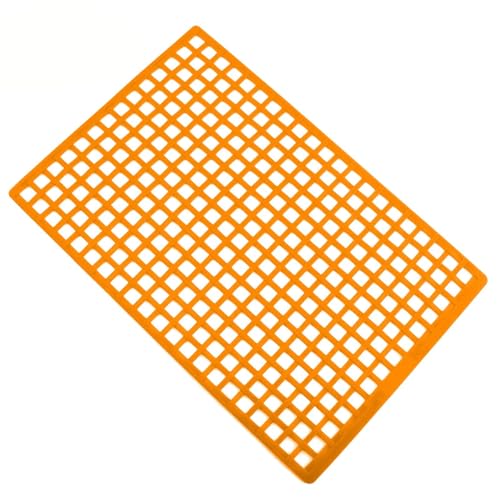 PLOQAZEH RC Autoteile Für Axial Für SCX10 Für Wraith D90 Für TRX4 TRX6 1/8 1/10 Ersatz-Gepäcknetz Aus Gummi, RC Crawler-Autofensternetz, Dekorationsteile(Orange) von PLOQAZEH