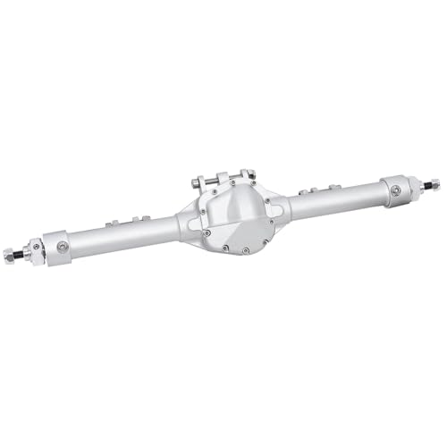 PLOQAZEH RC Autoteile Für Axial Für SCX10 II Für VS4-10 1/10 Einteilige Konstruktion Vorne Hinten Gerade Achse Modifikation Zubehör RC Crawler Auto Chassis Upgrade Teile(Silver,Rear) von PLOQAZEH