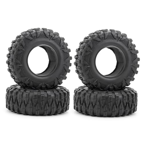 RC Autoteile Für Axial Für SCX10 III Für Capra Für TRX-4 1/10 RC Auto Für Monster Truck Upgrade Teile 2,2 Zoll Gummi Reifen Rad Reifen Mit Schaum Auto Zubehör(120mm) von PLOQAZEH