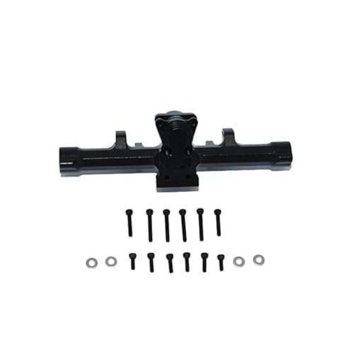 PLOQAZEH RC Autoteile Für Axial Für SCX24 Für DEADBOLT-AXI90081 AXI00002 AXI31610 1/24 4WD Für Klettern Auto Metall Aluminium Legierung Hinten Getriebe RC Auto Teile(Black) von PLOQAZEH