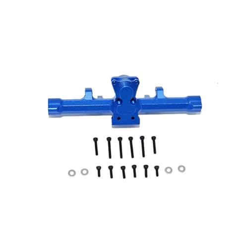 PLOQAZEH RC Autoteile Für Axial Für SCX24 Für DEADBOLT-AXI90081 AXI00002 AXI31610 1/24 4WD Für Klettern Auto Metall Aluminium Legierung Hinten Getriebe RC Auto Teile(Blue) von PLOQAZEH
