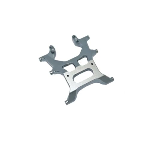 PLOQAZEH RC Autoteile Für Axial Für Scx10 III AXI03007 AXI231014 1/10 Metallteile Rahmen Hintere Unterstützung RC Modell Auto Crawler Upgrade Zubehör(Gray) von PLOQAZEH