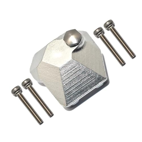 PLOQAZEH RC Autoteile Für Axial Für Scx10 III Axi03007 1/10 Axi232026 Teile Metall Achse Getriebe Abdeckung RC Modell Auto Crawler Upgrade Zubehör Teile(Silver) von PLOQAZEH