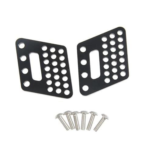 PLOQAZEH RC Autoteile Für Axial Für Wraith 90018 1/10 Aluminiumlegierung Vorne Hinten Stoßdämpferhalterungen Änderung Autozubehör RC Crawler Auto Upgrade Teile(Black,Rear) von PLOQAZEH