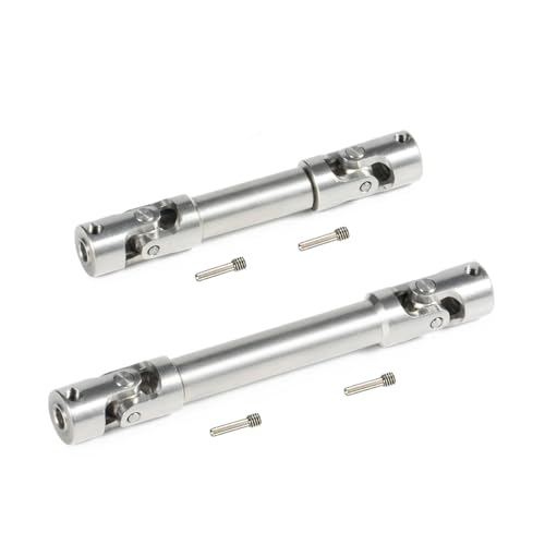 PLOQAZEH RC Autoteile Für Axial UTB18 Für Capra 1/18 Stahl Heavy Duty Antriebswelle Für Kreuzgelenk Antriebswelle RC Für Rock Crawler Für Unlimited Trail(2 in 1 Set) von PLOQAZEH