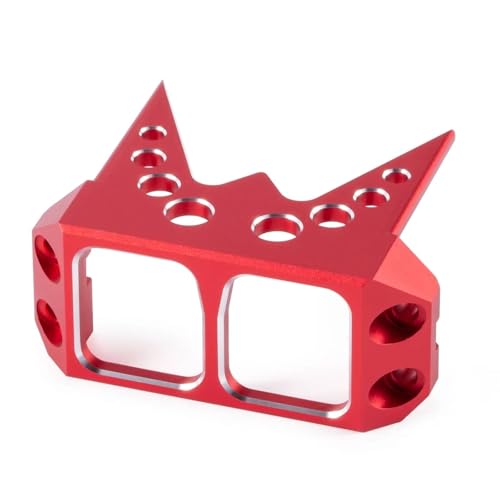 PLOQAZEH RC Autoteile Für Bouncer Für Axial Für Wraith 90018 Für RR10 Für Capra 1.9UTB 1/10 Metall Lenkung Servo Schutz Rüstung Schutzhülle Servo Halterung Ersatz RC Auto Teile(Red) von PLOQAZEH
