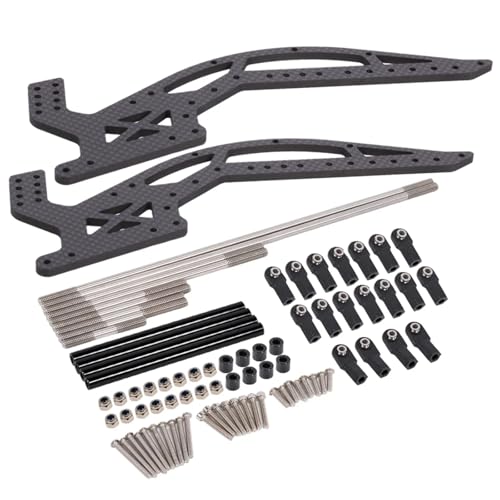 PLOQAZEH RC Autoteile Für Capra F9 1,9 S 2,2 MOA Comp 1/10 Offset Portal Achse Sportliche Baut Carbon Fiber RC Crawler Rigs Für Chassis Mit Links Set(Chassis Kit) von PLOQAZEH