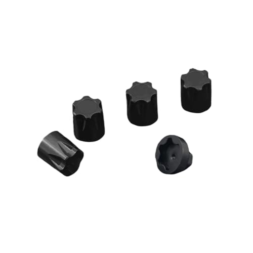 PLOQAZEH RC Autoteile Für Capra Für Axial Für SCX10 D90 Für TRX4 TF2 CC01 1/10 Metallfelgen-Mittelkappe Kappe M4-Mutter 4PCS RC Crawler Car Upgrade(Black) von PLOQAZEH