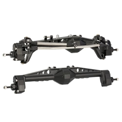 PLOQAZEH RC Autoteile Für Capra Für Wraith Für 1,9UTB 1/10 Offset F9 Portal Achse Mit Einstellbare Obere Link Mount Constant Velocity Driveshift RC Crawler Auto Teile(Black,Set) von PLOQAZEH