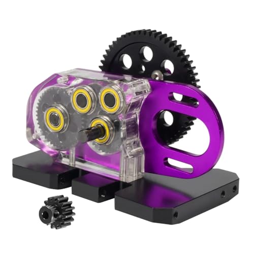 PLOQAZEH RC Autoteile Für Comp Builds Für SCX10 Für Capra Für Element Gspeed 1/10 Klar Für LCG Für Chassis Acryl 2Low Transmission Overdrive Getriebe Set(Purple,Set) von PLOQAZEH