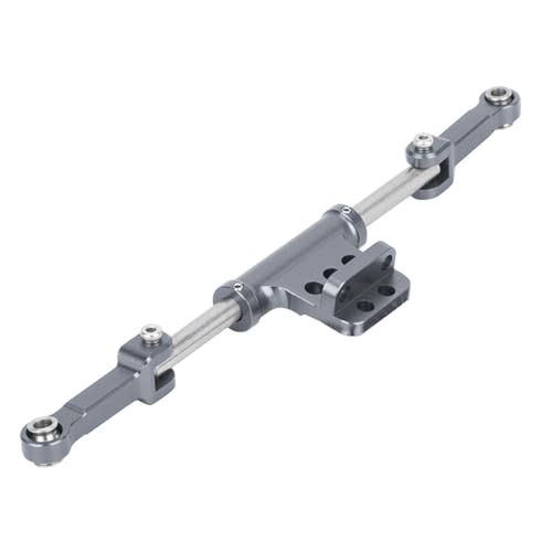 PLOQAZEH RC Autoteile Für D90 D110 4WD Für Yota Ll 1/10 RC Crawler Auto Achse DIY Teile Metall Voll Hydraulische Lenkzylinder Link Upgrade RC Auto Zubehör(Gray) von PLOQAZEH