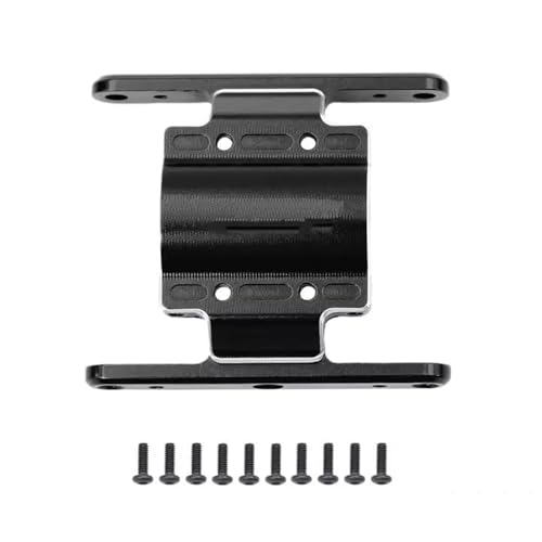 PLOQAZEH RC Autoteile Für FMS Für FCX 18 Für LC80 1/18 RC Crawler Auto Upgrade Teile RC Unterfahrschutz Getriebe Getriebe Halterung Dekoration Ersatz RC Auto Zubehör(Black) von PLOQAZEH