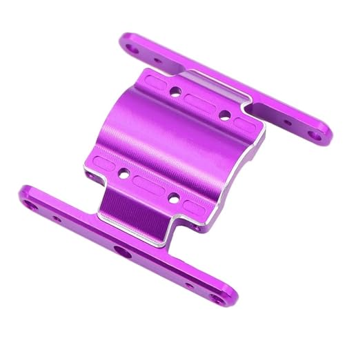 PLOQAZEH RC Autoteile Für FMS Für FCX 18 Für LC80 1/18 RC Crawler Auto Upgrade Teile RC Unterfahrschutz Getriebe Getriebe Halterung Dekoration Ersatz RC Auto Zubehör(Purple) von PLOQAZEH