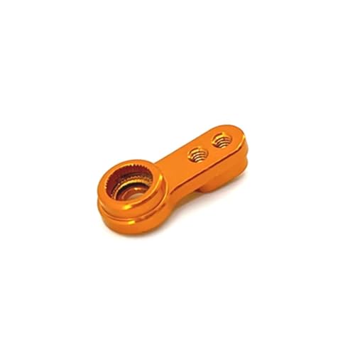 PLOQAZEH RC Autoteile Für FMS Für FCX24 1/24 Metall Servo Arm Servo Horn RC Crawler Auto Upgrade Teile Ersatz Zubehör(Yellow) von PLOQAZEH