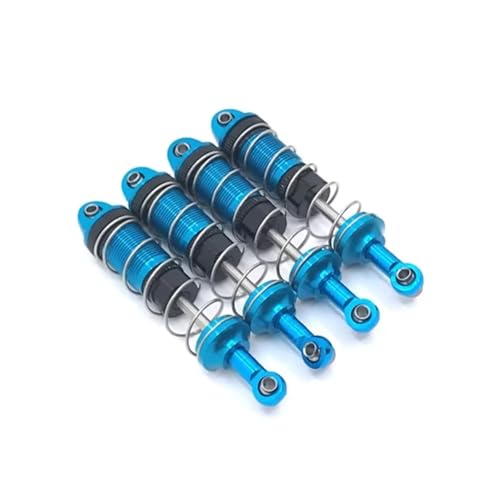 PLOQAZEH RC Autoteile Für HB Für Toys Für ZP1001 Für ZP1002 Für ZP1003 Für ZP1004 Für ZP1008 1/10 4 Stücke Metall Stoßdämpfer Dämpfer RC Auto Upgrade Teile(Blue) von PLOQAZEH