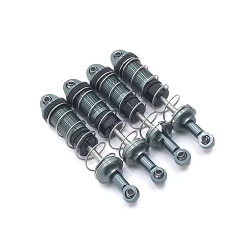 PLOQAZEH RC Autoteile Für HB Für Toys Für ZP1001 Für ZP1002 Für ZP1003 Für ZP1004 Für ZP1008 1/10 4 Stücke Metall Stoßdämpfer Dämpfer RC Auto Upgrade Teile(Gray) von PLOQAZEH
