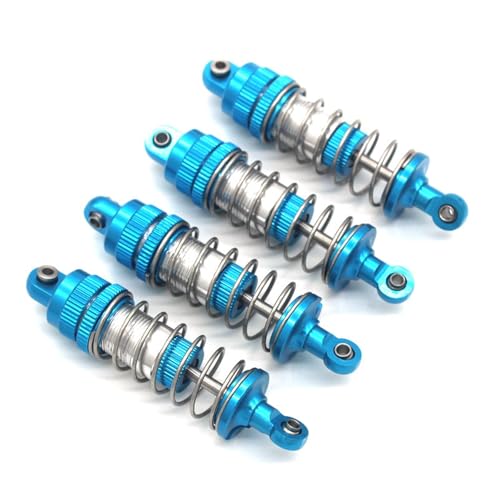 PLOQAZEH RC Autoteile Für HBX 2105a T10 16889 16889A 16890 Für SG1601 SG1602 1/16 Ersatz RC Metall Öldruck Stoßdämpfer Teile Fernbedienung Auto Zubehör(Blue) von PLOQAZEH