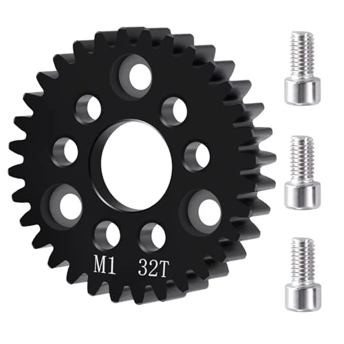 PLOQAZEH RC Autoteile Für HPI Für E-Revo2.0 Für Arrma Metall M1 Spur Hauptgetriebe RC Auto Für Monster Truck RC Upgrade Teile Zubehör(32T) von PLOQAZEH
